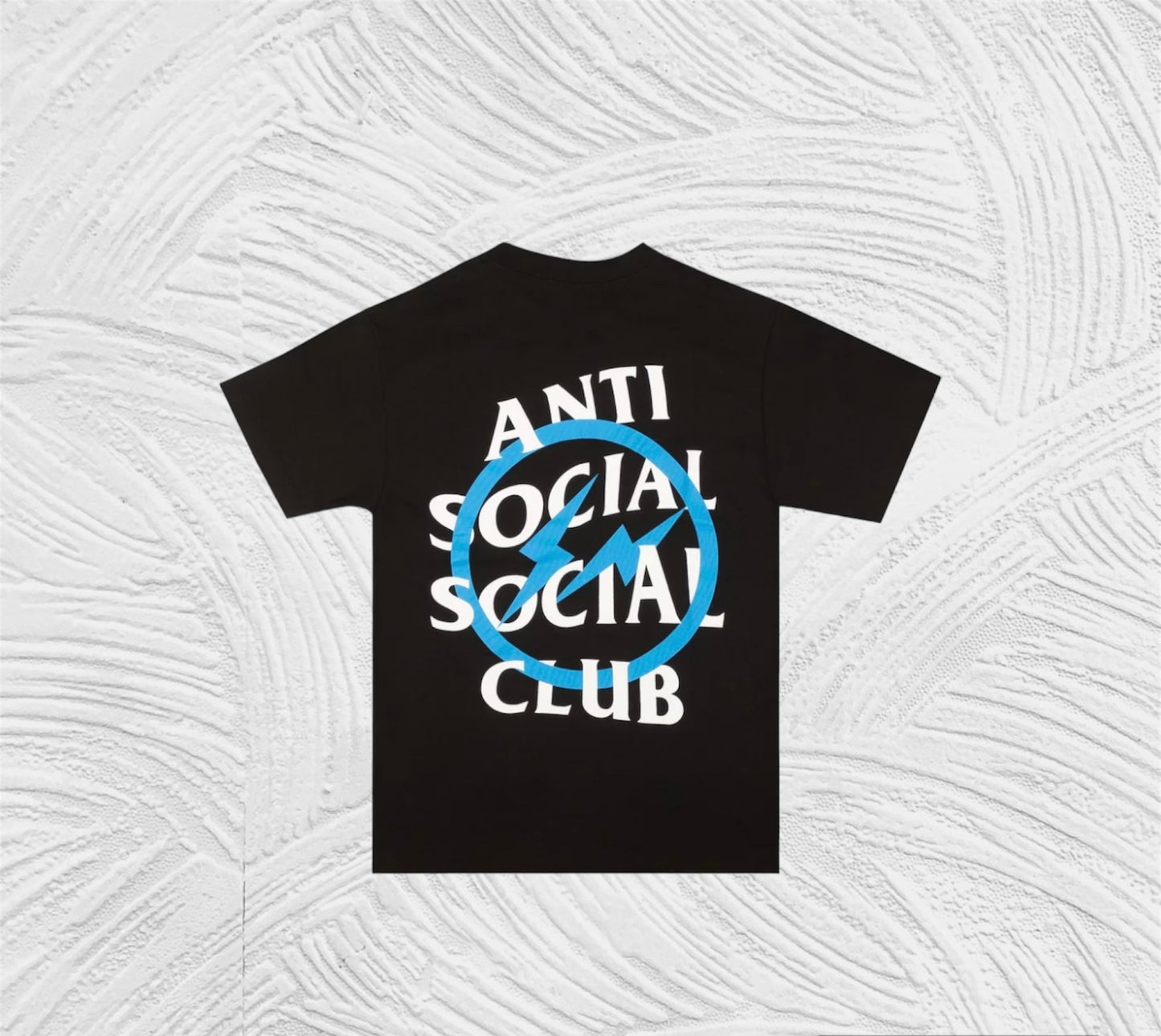 🌀Anti Social Social Club x Fragment Design Blue Bolt Tee 'Black'