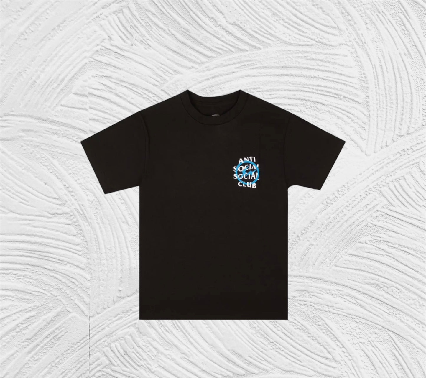 🌀Anti Social Social Club x Fragment Design Blue Bolt Tee 'Black'