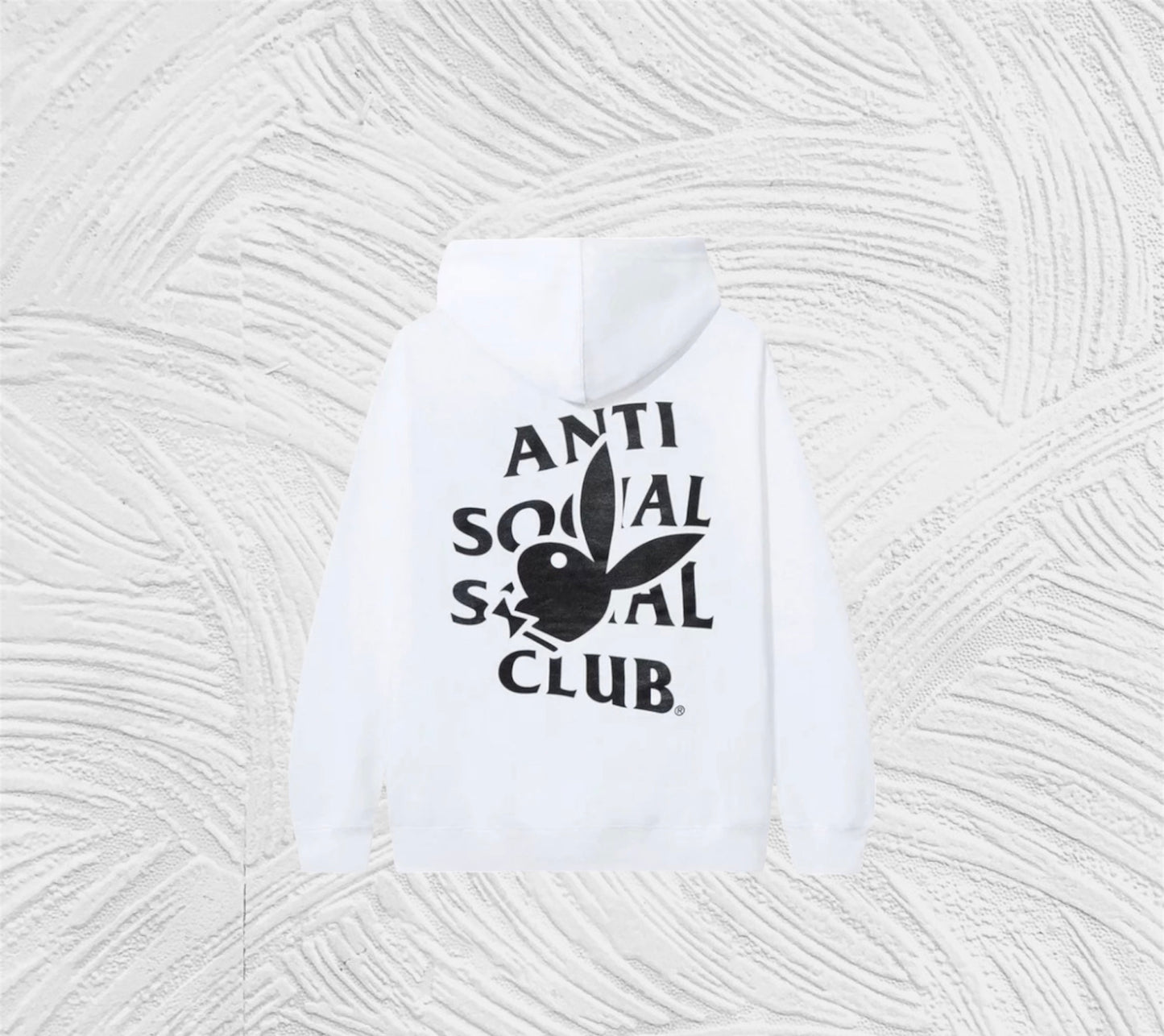 🐇Anti Social Social Club x Playboy Bunny Logo Hoodie White 'White'