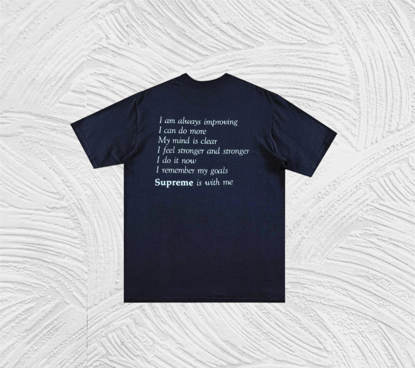 😃🧊Supreme Stay Positive Tee 'Navy'